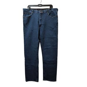 Vintage Wrangler Authentics Jeans 38x32 Straight Blue Stretch Denim 10ZM1CSDI